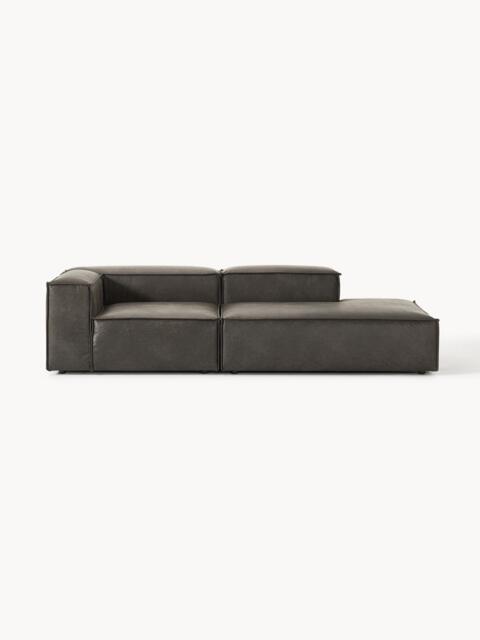 Modular Recycled Leather Ottoman Lennon