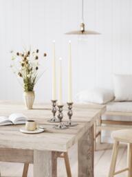 Handmade LED Dinner Candles Real Flame, H 38 cm, Set of 2 - thumbnail 4