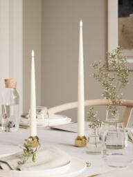 Handmade LED Dinner Candles Real Flame, H 38 cm, Set of 2 - thumbnail 3