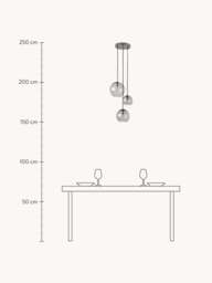 Glass Ball Cluster Pendant Light Raquel - thumbnail 9