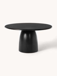 Round Dining Table Nelly with Groove Structure, in various sizes