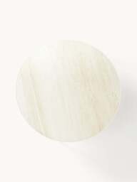 Round Coffee Table Antigua with Travertine Effect Glass Top - thumbnail 5