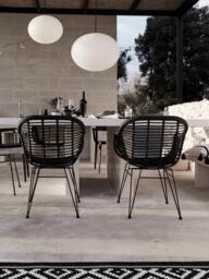 Polyrattan Dining Dining Chairs Costa with Armrests, Set of 2 - thumbnail 7