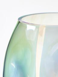 Mouth-Blown Glass Vase Rainbow, H 17 cm - thumbnail 6