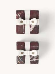 Decorative Christmas Box Cutemas, Rosso Levanto Marble, W 12 cm - thumbnail 7