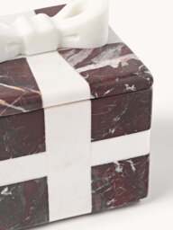 Decorative Christmas Box Cutemas, Rosso Levanto Marble, W 12 cm - thumbnail 5