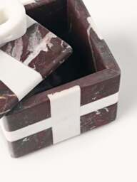 Decorative Christmas Box Cutemas, Rosso Levanto Marble, W 12 cm - thumbnail 4