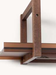 Oak Shelf Alex with Glass Shelves - thumbnail 4