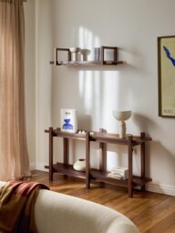 Oak Shelf Alex with Glass Shelves - thumbnail 9