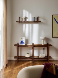 Oak Shelf Alex with Glass Shelves - thumbnail 7