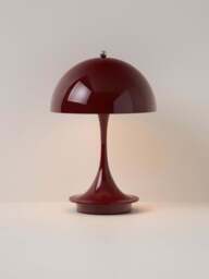 Small Portable LED Table Lamp Panthella 160, Design Verner Panton - thumbnail 2