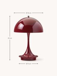 Small Portable LED Table Lamp Panthella 160, Design Verner Panton - thumbnail 8