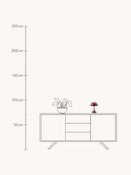 Small Portable LED Table Lamp Panthella 160, Design Verner Panton - thumbnail 9