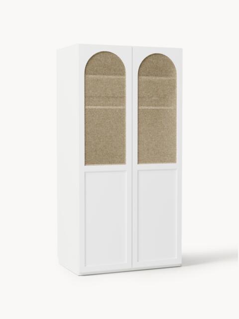 Modular Hinged Door Wardrobe Jeanne, 100 cm Wide, in various sizes