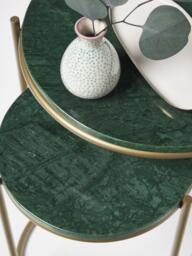 Marble Side Tables Ella, Set of 2 - thumbnail 7