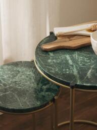 Marble Side Tables Ella, Set of 2 - thumbnail 8