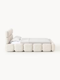 Upholstered Bouclé Bed Tayla - thumbnail 4