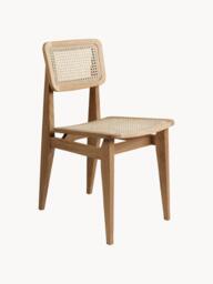 Oak Wood Dining Chair C-Chair with Viennese Wickerwork