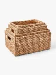 Storage Baskets Lurdes with Lids, Set of 2 - thumbnail 3