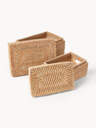 Storage Baskets Lurdes with Lids, Set of 2 - thumbnail 2