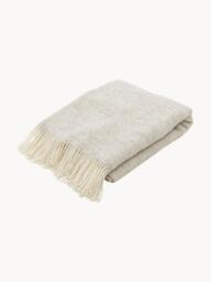 Wool Throw Tyrol with Fringes - thumbnail 1