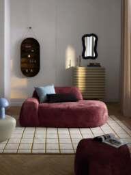 Teddy Bouclé Sofa Wolke (2-seater) with Chaise End - thumbnail 8