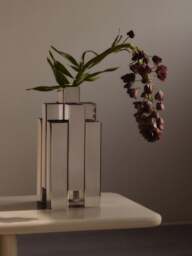 Steel Vase Tessera, H 28 cm - thumbnail 4