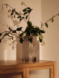 Steel Vase Tessera, H 28 cm - thumbnail 3