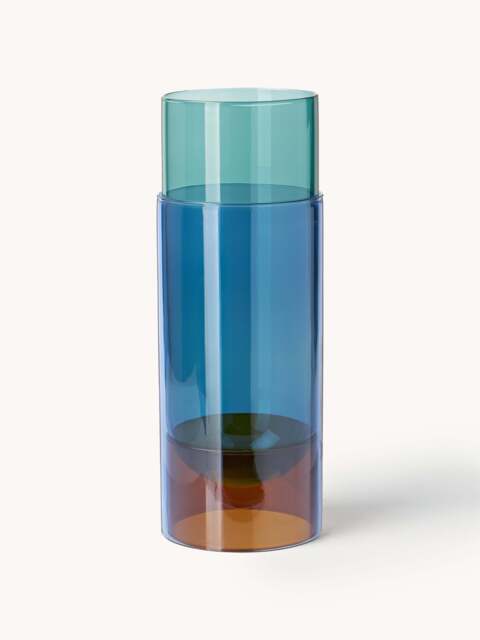 Mouth-Blown Vase Bouquet Tube, H 27 cm - image 1