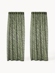 Light-Filtering Multi-Band Curtains Lidia, Set of 2, W 140 cm - thumbnail 2
