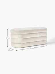 Upholstered Velvet Bench Alto - thumbnail 9