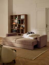 Velvet Sofa Bed Tasha (3-seater) - thumbnail 9
