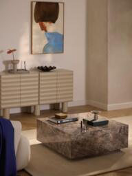 Marble Effect Coffee Table Lesley - thumbnail 3