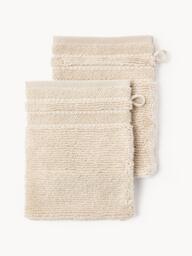 Wash Gloves Luxe with Striped Border, Set of 2 - thumbnail 2