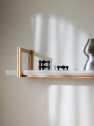 Oak Shelf Alex with Glass Shelves - thumbnail 8