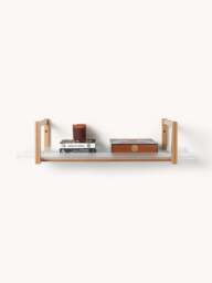 Oak Shelf Alex with Glass Shelves - thumbnail 6