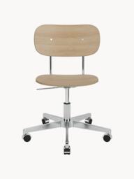 Metal and Wood Office Chair Co Task, Adjustable Height - thumbnail 3