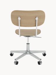 Metal and Wood Office Chair Co Task, Adjustable Height - thumbnail 2