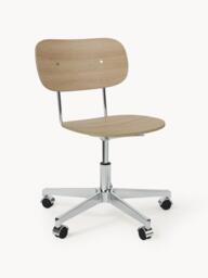 Metal and Wood Office Chair Co Task, Adjustable Height - thumbnail 1