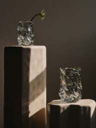 Mouth-Blown Vase Virelle, H 18 cm - thumbnail 3