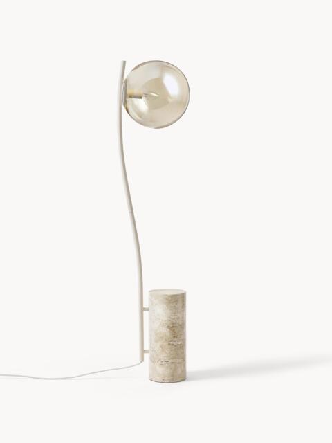 Small Floor Lamp Cora with Travertine Base - image 1