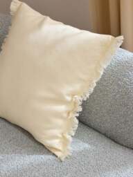 Linen Cushion Cover Luana with Fringes - thumbnail 6