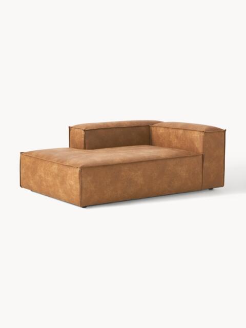 Leather Corner Chaise Module Lennon