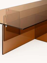 Large Glass Coffee Table Anouk, W 160 cm - thumbnail 4