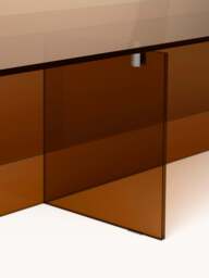 Large Glass Coffee Table Anouk, W 160 cm - thumbnail 5