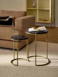 Marble Side Tables Ella, Set of 2 - thumbnail 8