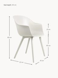 Garden Dining Chair Bat with Armrests - thumbnail 4