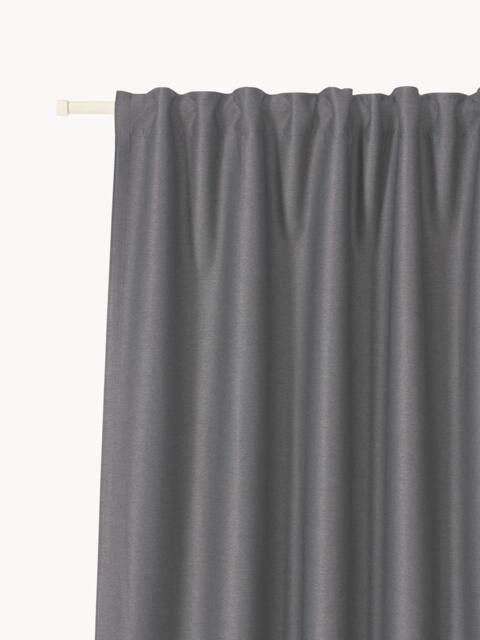 Blackout Multi-Band Curtains Asher, Set of 2, W 140 cm