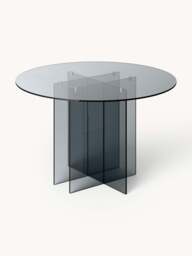 Round Glass Dining Table Anouk, in various sizes - thumbnail 1