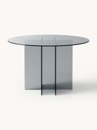 Round Glass Dining Table Anouk, in various sizes - thumbnail 4